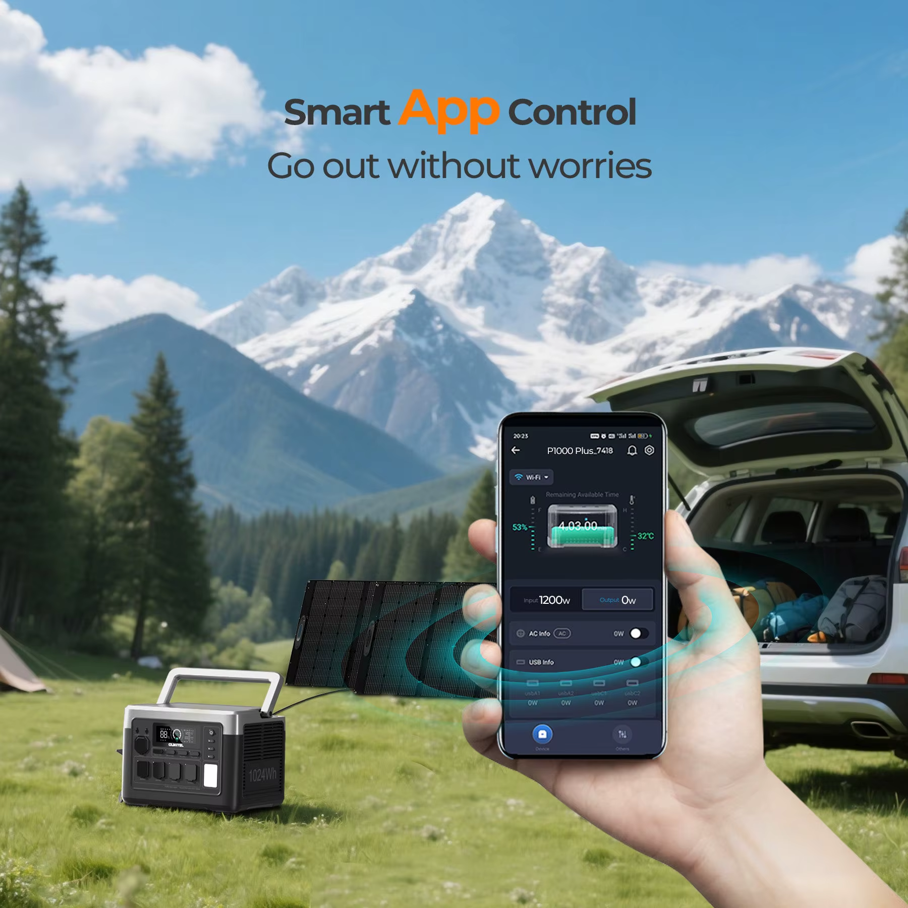 Oukitel P1000E Plus Estação de Energia Portátil