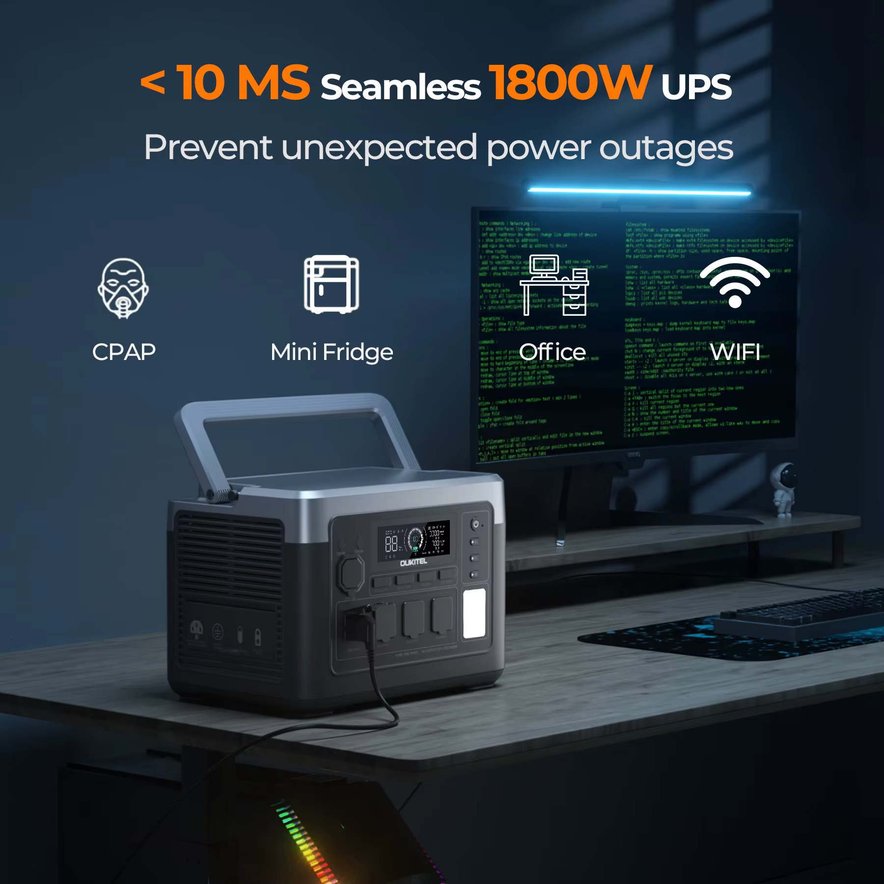 Oukitel P1000E Plus Estação de Energia Portátil